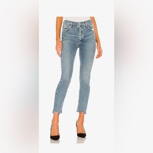 AGOLDE Nico High Rise Slim in Rooted